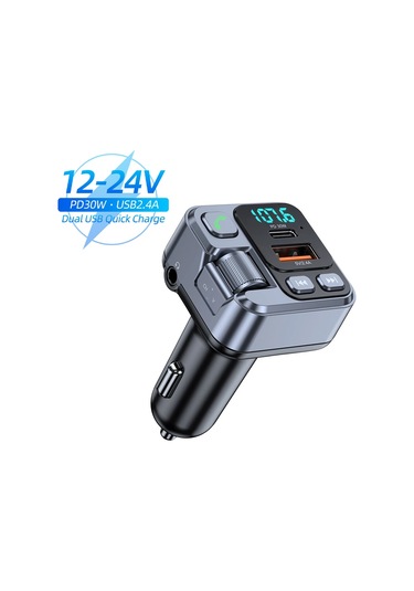 Liangmei Bluetooth 5.1 Araç Fm Verici Araba Mp3 Stereo Müzik