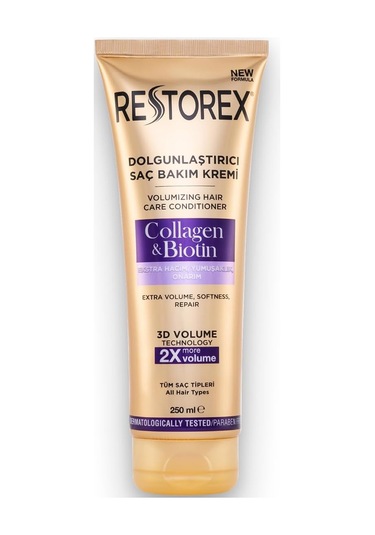 Restorex Dolgunlaştırıcı Saç Bakım Kremi Collagen & Biotin 250 Ml