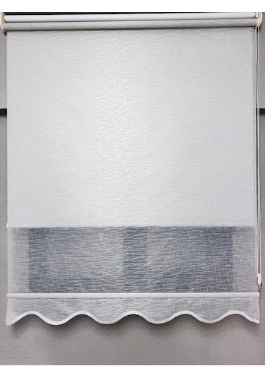 Bbb Keten Kumaşlı Çift Mekanizmalı Tül Stor Perde Tsk1004 Krem