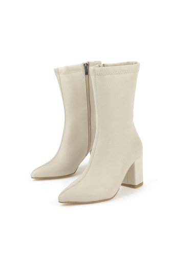 Ziya, Kadın Topuklu Bot 1531044z4006 Bej 1531044z4006 340 Bej