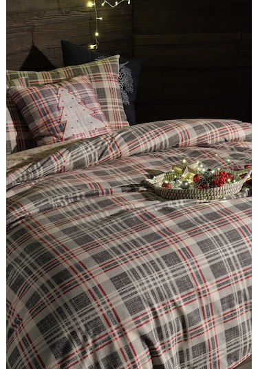 Flanel Nevresim Takımı Wendy Tek Kişilik Krem Krem