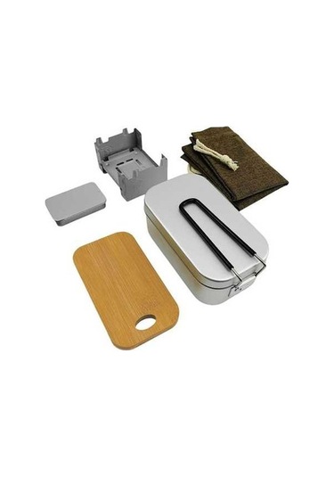 Pazly Yürüyüş Yemeği Tarzı Soba Seti Pişirme Öğle Kutusu Katlanır Kamp İçin Alkol A Sv Çok Renkli Çok Renkli