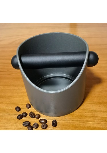 Fosenze Kahve Telve Kutusu Siyah - Gürültü Emici Kauçuk Bar İle Abs Malzeme, Kompakt Ve Dayanıklı Siyah