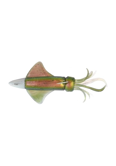 Gt-bio Combo Kalamy Squid 175 - 90gr Silikon Yem - Kaki Kamaleo Uv