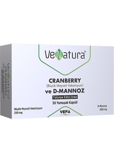 Venatura Cranberry & D-Mannoz 30 Kapsül