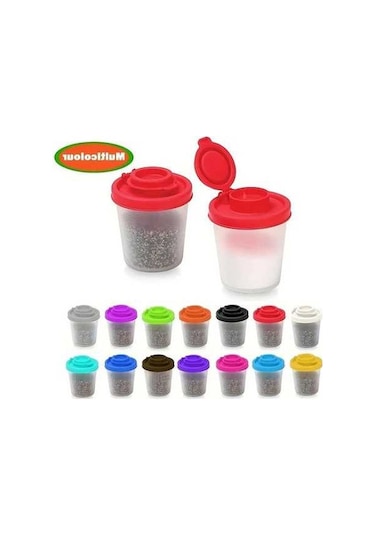 Trendooze 6lı Hava Geçirmez Kırmızı Tuz Karabiberlik Gaojunshop01 Kamp Piknik Kırmızı