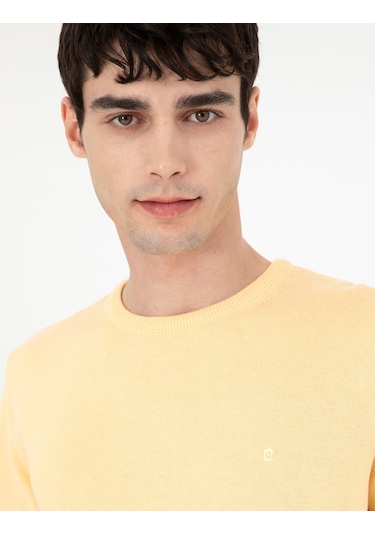 Pierre Cardin Erkek Açık Sarı Kazak /triko 50296575-vr004 Açık Sarı