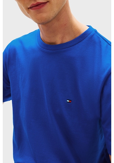 Tommy Hilfiger Erkek T Shirt Mw0mw39995 C7f Mavi Tommy Hilfiger Erkek T Shirt Mw0mw39995 C7f Mavi