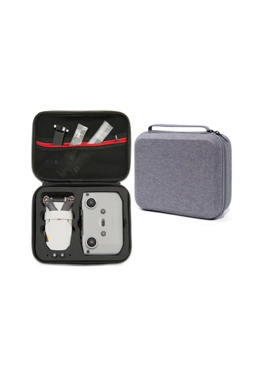 Maiyame Djı Mini 2 İçin Siyah Dış Kabuk Kırmızı İç Dolgu Taşınabilir Çantası - Su Geçirmez, Basınç Dayanıklı, Kumanda, 3 Pil Ve Aksesuarları Saklar