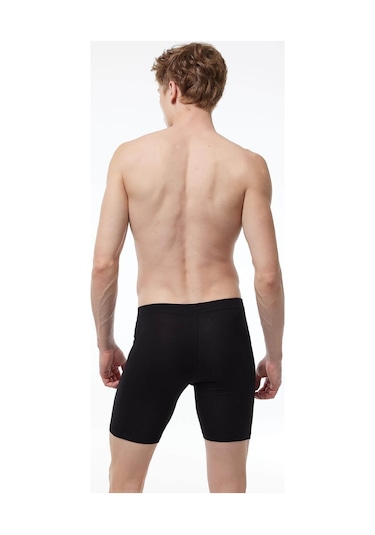 Malabadi 018 Erkek Uzun Paçalı Modal Boxer-Siyah