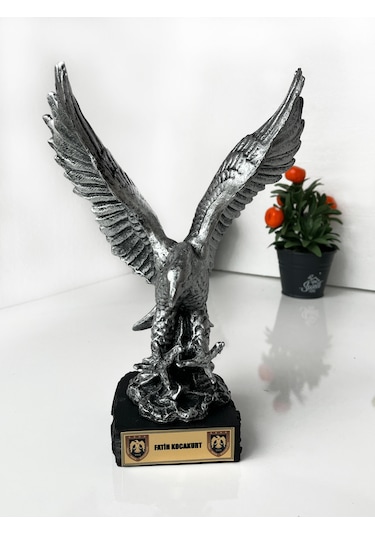 Türk Hava Kuvvetleri Askeri Kartal Hediyelik Ödül Figürü