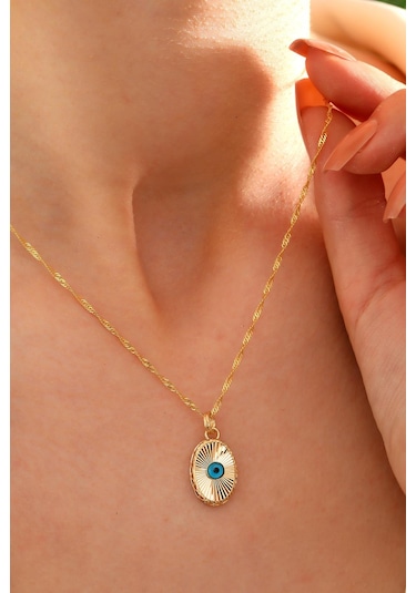 Sefa Gold 14 Ayar Altın Oval Füzyon Singapur Zincir Kolye