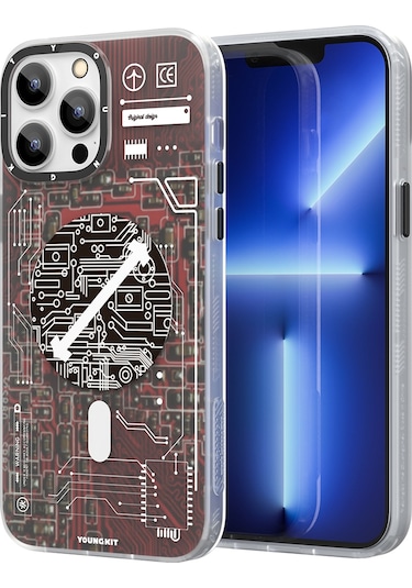 Youngkit iPhone Uyumlu 13 Pro Kılıf YoungKit Technology Serisi Kapak ZORE-267425