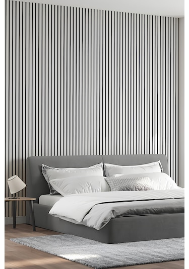 Mdf Ahşap Akustik Duvar Ve Tavan Kaplama Paneli 100 x 275 CM - Beyaz