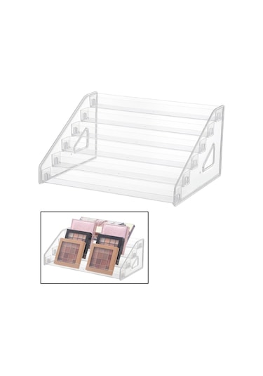 Suntek Oje Organizatör Raf Vitrin Tezgah Üstü Banyo 6 Katlı Çok Renkli