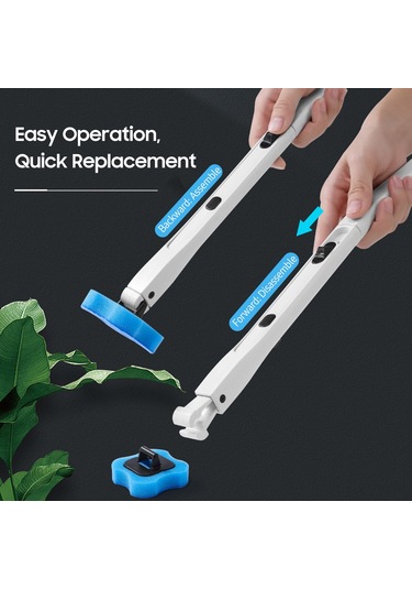 Yaleker Beyaz Tuvalet Temizlik Fırçası, Değiştirilebilir Fırça Ucu 5 Adet , Derin Temizleme, Sabit Depo Tabanı, Kolay Kullanim Beyaz