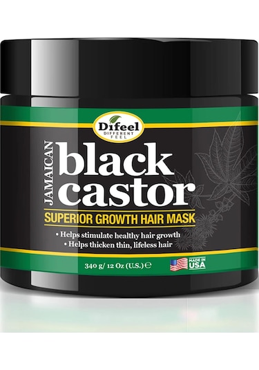Difeel Jamaican Black Castor Yavaş Uzayan Saçlara Özel Saç Maskesi 340 G