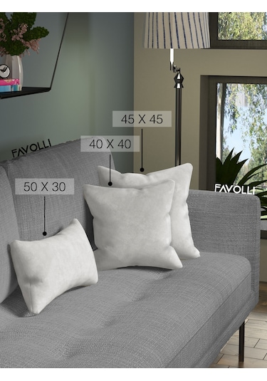 Kadife Dokulu Açık Gri Kırlent Kılıfı Dream Serisi Punch İçin Uygun Gizli Fermuar Açık Gri