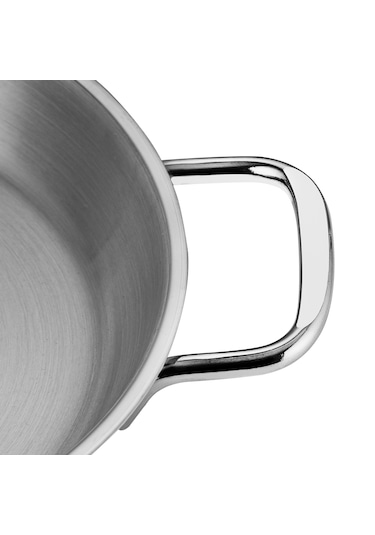 Nehir Silver Çelik 3 Parça İtalyan Omlet Sahan Seti 16-18-20 Cm Gri