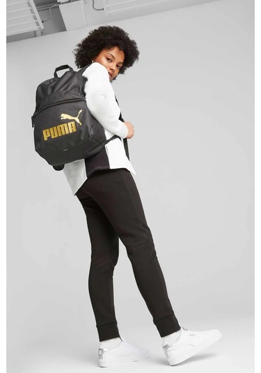 Puma Phase 22 Litre Çocuk Siyah Sırt Çantası 07994303 Siyah