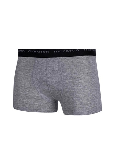 Maraton 2'li Erkek Gri Melanj Boxer Gri Melanj