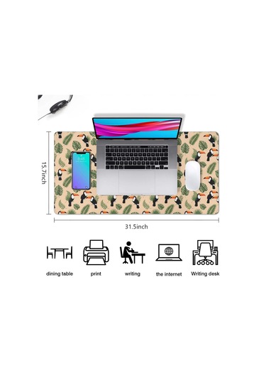 Hummingbird Büyük Oyun Mouse Pad 31.5x15.7 Inch,masaüstü, Dizüstü Ve Kablosuz Fare İçin-a20