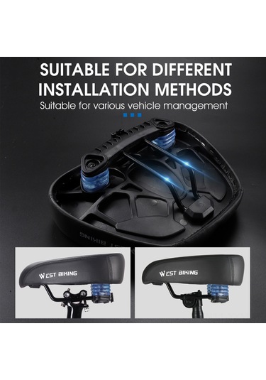 Geeksen Konforlu Bisiklet Sele - Ergonomik, Geniş Ve Yumuşak, Uzun Yol Sürmek İçin Mükemmel, Şok Emici Tasarım Kırmızı