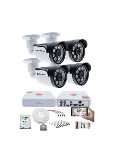 4 Kameralı Set 5mp Sony Seculensli 1080p Kdj-4s-8w-ss-p