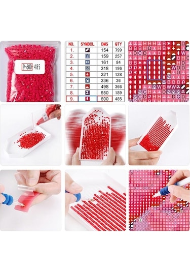 Siyah Beyaz Güçlü Tüy Kanatları 5d Diy Elmas Boyama Mozaik Resim Melek Duvar Dekor 40x50cm