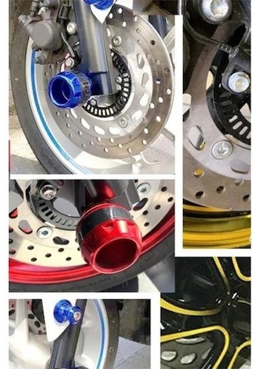 Motosiklet ,scooter Ön Teker Koruma Takozu Karbon Detaylı Laciver