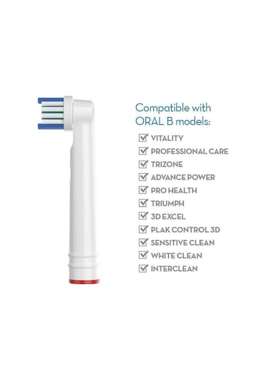 Lovyco 3d White 4’lü Oral-B Uyumlu Dış Fırçası Yedek Başlığı