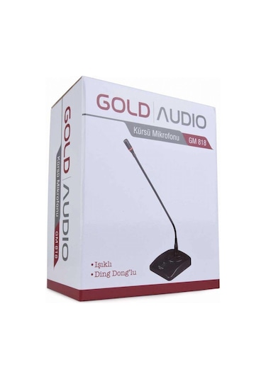Gold Audio Gm-818 Kürsü Mikrofonu Işıklı Ding Donglu