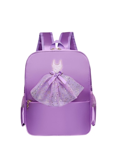 Suntek Bale Dans Sırt Çantası Sıradan Sevimli Ayakkabı Menekşe Dantel Menekşe