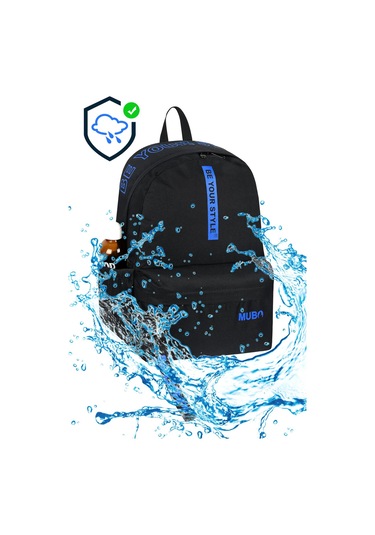 Geniş Hacimli Günlük Ve Okul Kullanımına Uygun Unisex Siyah Sax Sırt Çantası Pwcnt005 Siyah Sax