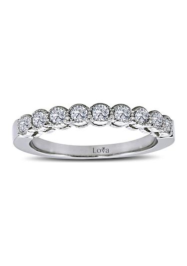 Lova 0,45 Karat Pırlanta Yarımtur Yüzük - 1010082