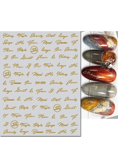 3d Nail Art Kaydırıcılar Çıkartmalar Geometrik Çizgiler İngilizce Kelimeler Siyah Harfler Mermer Çıkartmaları Tırnak Dekorasyon Manikür Için 0.5 Cm Chına