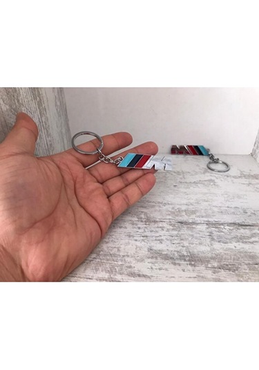 Bmw M Bmw-m Metal Krom Kaplı Anahtarlık Çift Yönlüdür 1 Adet