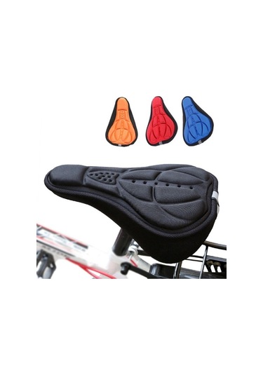 Fochsia Siyah Stil Bisiklet Sele Ped Sünger Jel Bisiklet Koltuğu Dağ Bisikleti Koltuk Kılıfı Kay Altın