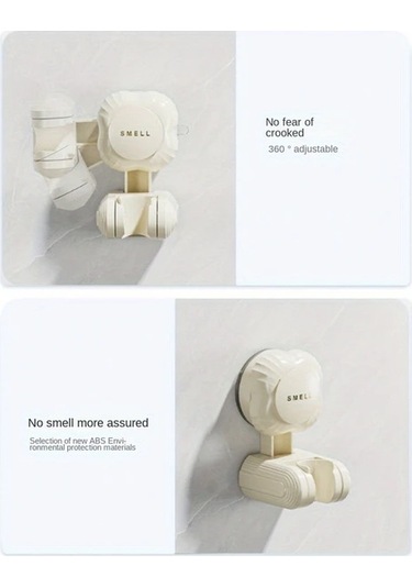 Chuangyinshop Pembe Deliksiz Duvara Monte Banyo Duş Başlığı Askısı Ayarlanabilir Pembe