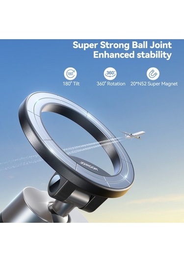Voguecode Joyroom Jr-zs413 Manyetik Seyahat Standı Masaüstü Kelepçe Telefon Tutucu Siyah Yok Havalandırma Gadwst