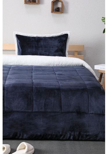 Comforter Tek Kişilik Battaniye Seti - Lacivert