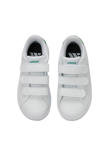 Adidas Advantage Base 2.0 Cf C Beyaz Kız Çocuk Sneaker 000000000102047787 Beyaz - Yeşil