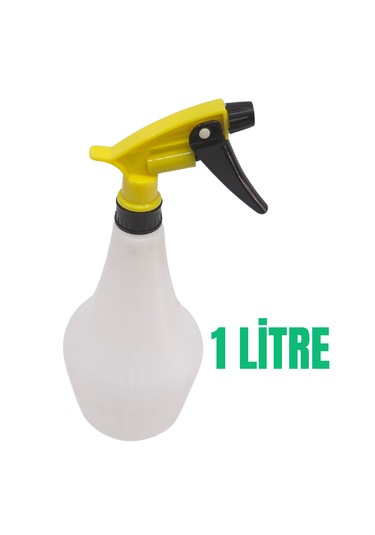 Sprey Şişesi 1 Lt Sarı, Kimyasala Dayanıklı Sprey Şişe 4 Adet