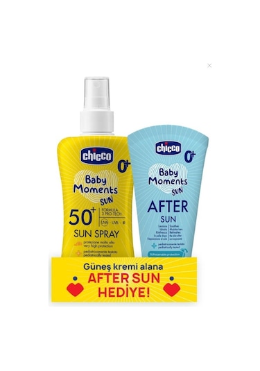 Chicco Güneş Kremi Spf 50+ 150 Ml & Güneş Sonrası Kremi 150 Ml