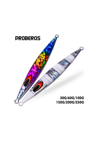 Proberos F125 Koşu Steelhead Derin Deniz Tekne Balıkçılık Cazibesi Hızlı Batan Deniz Balıkçılığı Sahte Yem, Boyut: 250g Aydınlık Renk C