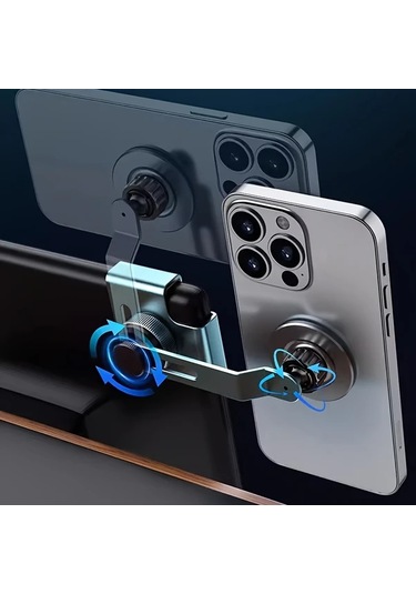 Honeybeeshop Tesla Özel İçin Yeni Güncellenmiş Çinko Alaşım Manyetik Telefon Tutucu Tesla Model 3 Y Uyumlu