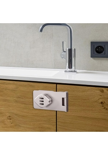 Suntek Ahır Kapı Banyo Küçük Kapılar Gümüş 3.5 Inç