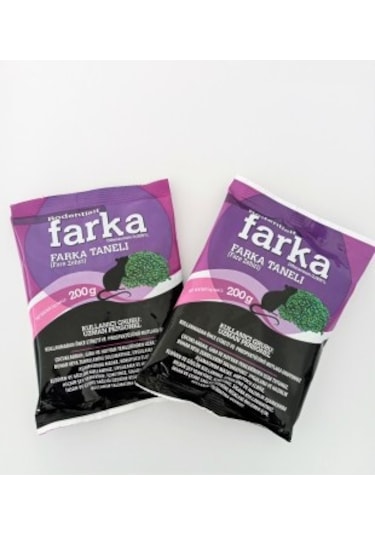 Farka Fare İlacı 2 Adet 200 Gr Fare Zehri Fare İlacı Farka