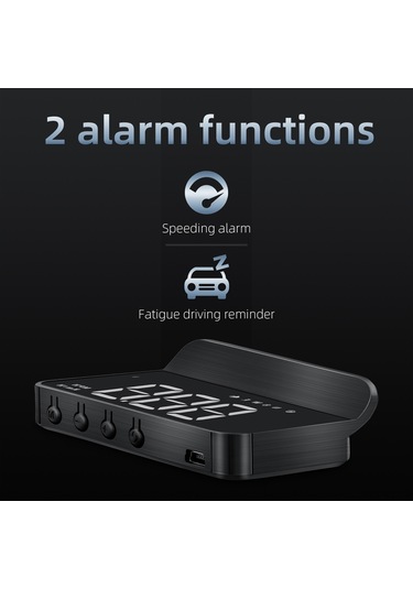 Vkemall Araç Hud Gösterge Paneli M1 - Gps + Beidou Çift Modlu, Hız/yön/uydu Sayısı Gösterme, Hız Aşımı/yorgun Sürücü Uyarısı, Otomatik Parlaklık Regülasyonu, Beyaz Işık