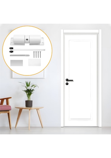 Otomatik Kapı Kapatıcı Ayarlanabilir Ağır Hizmet Tipi Yaylı Kapı Beyaz